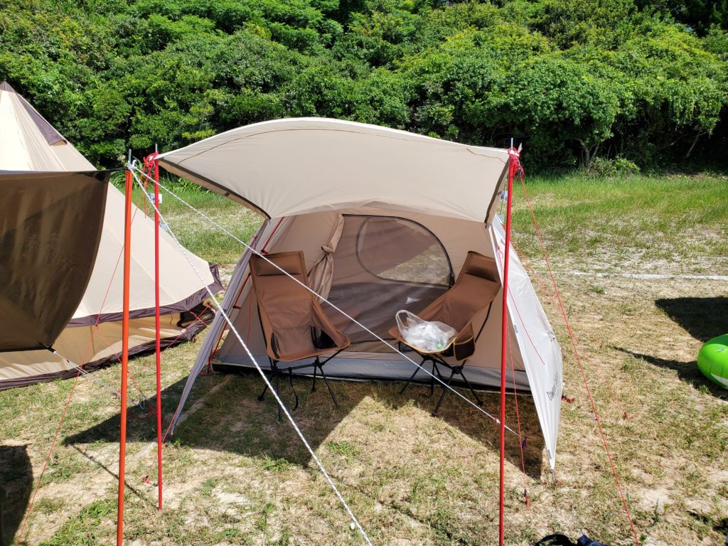 キャンプの道具をコンパクトにしたくてTOMOUNTの2人用テント買って使ってきた感想│タログタログ